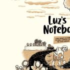 "Luz's Notebook. Gord shows Luz how to make compost for the food garden!" Illustration: Zwei Personen bei der Kompostherstellung.