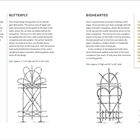 Links: "HEART AND DIAMONDS", Mitte: "BUTTERFLY", Rechts: "BIGHEARTED". Oben rechts: Tipps zum Formen eines gebogenen Herzes.