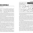 CZECH REPUBLIC  
Tschechische Republik  
Landkarte mit Städten: Prag, Brno, Dresden.  
Text: Geografisch klein, reich an Geschichte.  
Verbindung zu Kunst, Kafka, und Natur.  
Barocke Spiritualität geprägt.  
Erwähnt Český Krumlov.