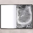 Text: “Province I Verihardt”, “Province II Eyo”, “Province III Terrance”, “Province IV Foreau”, “The Republic of Pryor”. Kartenskizze einer fiktiven Region mit Kompass.