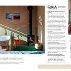 Q&A: 5 minutes with Larissa & Peter. 

Links eine freistehende Badewanne, Sonnenlicht, Grünpflanze, Holzofen, gemütliches Schlafzimmer.