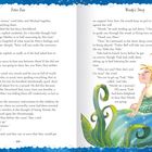 Text: "Peter Pan. Wendy's Story." Eine bunte Illustration zeigt eine kleine Fee mit Flügeln, die auf einem Blatt sitzt.