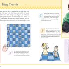 Titel: "King Travels"

Beschreibung des Spiels: Halte den König sicher, während er sich über das Schachbrett bewegt.

Aktivitätsziel: Bewege den König sicher von a1 nach h8.

Regelhinweis: Der König darf nur ein Feld pro Zug bewegen.

Illustration: Kind mit Schachbrett, gezeichnete Spielfiguren.