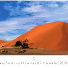 Text: "Düne", "3", "CASARES EDITION". Ein großes Bild einer orangen Sanddüne unter blauem Himmel mit Bäumen im Vordergrund.