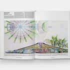 TEMPLE EMANUEL OPEN AIR CHAPEL, Harris Greenes, Houston, Texas, USA, 1957. Architektonische Zeichnung mit Bäumen.