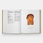 Links: Rezepte für French Toast und Ei in der Mitte. Rechts: Foto von Brot mit Ei gebraten. Text: "Egg in the Middle".