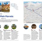 "The Main Marvels," 8 Tage, 260 km. Städte: Brüssel, Waterloo, Brügge, Gent, Antwerpen, mit Karte und Sehenswürdigkeiten.
