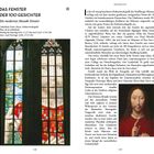 **DAS FENSTER DER 100 GESICHTER**  
Ein modernes Mosaik-Fenster  
Cathédrale Notre-Dame, Katharinenkapelle  
Montag bis Samstag 8:30–11:15 Uhr und 12:45–17:45 Uhr  
Sonn- und Feiertage 14:00–17:15 Uhr  

Rechts ein farbiges Glasfenster mit einer Darstellung von Jesus.