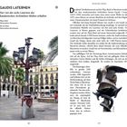 **GAUDIS LATERNE**  
Nur vier der sechs Laternen des katalanischen Architekten blieben erhalten  
Plaça Reial  
Metrostation Drassanes  
Pla de Palau  
Metrostation Barceloneta

Text erklärt Gaudís Laternen, Details zur Gestaltung und Aufstellung im gotischen Viertel in Barcelona.