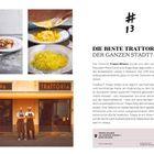 "DIE BESTE TRATTORIA DER GANZEN STADT?" Text beschreibt die Trattoria Trippa Milano mit lokalem Fokus und Chefkoch Diego.