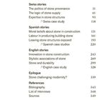 Inhaltsverzeichnis: Einführung, Kapitel zu Schweizer, Spanischen und Englischen Geschichten über Stein, Epilog, Referenzen.