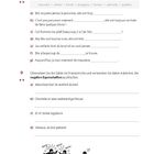 WORTSCHATZ: Aufgaben zum Ausfüllen mit Adjektiven und Übersetzung ins Französische. Unten drei Strichfiguren, zwei streiten.