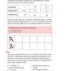 Seite mit Anleitungen zum Schreiben chinesischer Schriftzeichen, einschließlich Strichfolge und Übungen.