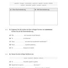 Texte im Arbeitsblatt: Übungen zur Stammänderung bei Verben. Zwei Abschnitte mit Lückentexten für Verbformen.