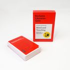 "Reclams Literatur-Quiz", "Mord und Totschlag". Roter Karton mit Kartenstapel. Enthält 50 Fragen zu Verbrechen in der Literatur.