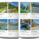 1. Unterwegs auf dem Weg: Länge 14.5 km, Dauer 3 Std. 30 Min.
2. Malerisches Hochtal: Länge 24.6 km, Dauer 7 Std.
3. Historisches Terrain: Länge 11.4 km, Dauer 3 Std.
4. Walser im Safental: Länge 8 km, Dauer 2 Std. 30 Min.
5. Flimser Wasserweg: Länge 13.6 km, Dauer 4 Std.
6. Naturjuwel Val Frisal: Länge 12.1 km, Dauer 4 Std.
7. Durchs Toggenburg: Länge 18.3 km, Dauer 5 Std. 30 Min.
8. Sitterstrandweg: Länge 12 km, Dauer 3 Std. 30 Min.