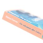 „Elaine Feeney“ und „Die seltsamste aller Zahlen“ auf einem blauen Buchcover mit einem pastellfarbenen Rand.