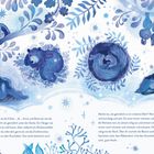 Text über Schlafpositionen von Tieren, die Gemütlichkeit vermitteln. Illustration von schlafenden Tieren, umgeben von Blättern.