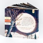 Ab 2 Jahren, ideal fürs Abendritual, stärkt Selbstbewusstsein, fördert Fantasie. Illustration: Baum im Winter.