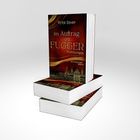 "Im Auftrag der Fugger: Teufelsreigen" von Peter Dempf. Zwei Bücher mit roten Covern und historischen Gebäuden darauf.