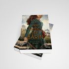 "Der Weg der Bärin" von Rebecca Michéle. Historischer Roman. Frau in grünem Kleid vor Burglandschaft.