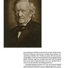 Text oben rechts: "Richard Wagner, 1880."  
Porträt eines älteren Mannes mit seriösem Ausdruck, eleganter Kleidung. Darunter erläuternder Absatz.