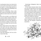 Seite 28. Illustration: Ein mehrköpfiges wolfsähnliches Wesen erscheint aus einer Schneelawine.