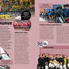 Seite 20 oben links: "FANLIEBE DIE „GELBE WAND“ UND DAS TEAM VON BORUSSIA DORTMUND"

Rechts: "GROßER FUSSBALLSPASS FÜR ALLE"

Text über Fußballfans, Barrierefreiheit und Fankultur.