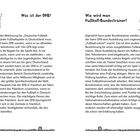"Was ist der DFB?" und "Wie wird man Fußball-Bundestrainer?" sind die Titel zweier Texte. Daneben Illustrationen von Trainern.