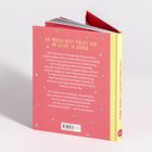 Roter Buchrücken mit Texten über Selbstakzeptanz und Menschlichkeit. Titel am Rücken: "Ruby Jones - Du bist wertvoll".