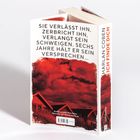 "SIE VERLÄSST IHN, ZERBRICHT IHN... Harlan Coben: Ich finde dich." Cover mit roten Wolken und Häusern.
