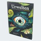 "Urwelten – Eine illustrierte Entdeckungsreise durch die Erdgeschichte." Ein Buchcover mit Pflanzen und Insekten.