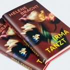Buchtitel: "IRMA TANZT" von "HELENE BRACHT". Verschwommene Blumenmotive in kräftigen Farben.