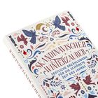 „SKANDINAVISCHER WINTERZAUBER: Festliche Erzählungen für die schönste Zeit des Jahres." Farbenfrohe Vögel, Sterne, florale Muster.