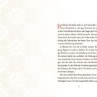 Seite 5 mit Fließtext über einen Derwisch, der sich dreht. Der Hintergrund hat ein feines, florales Mustermotiv.