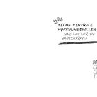 „Sechs zentrale Hoffnungskiller – und wie wir sie entschärfen.“ Zeichnung mit Text in handschriftlichem Stil, plus kleine Kästchen.
