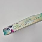 Der Text "BIANKA BEHREND" und "WILD FLOWER Whispers". Verpackung mit Blumenmuster in sanften Farben.