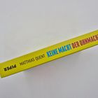 Buchtitel auf dem Rücken: "Matthias Quent - Keine Macht der Ohnmacht". Gelber Hintergrund.