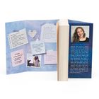 Texte: "LAURA WILLUD, geboren 1997...", "One More I Love You...", und weitere Notizen. Bild: junge Frau, handgeschriebene Zettel.