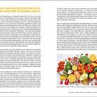 Strategie 1: Ballaststoffe für gute Bakterien und eine schlanke Taille. Bild: Obst und Gemüse auf weißem Hintergrund.