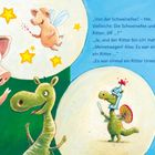 „Von der Schweinefee? – Hm ...“, „Es war einmal ein Ritter Urmel ...“ Illustration mit einem Schwein und Urmel.