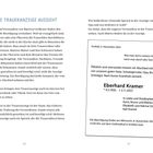 **Wie eine Traueranzeige aussieht**  
Erklärung zu Traueranzeigen und deren Bedeutung.  
**Krefeld, 5. November 2025**  
Traueranzeige für Eberhard Kramer, verstorben am 2. November 2025.  
Beerdigung am 8. November 2025 um 13 Uhr.