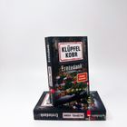 "KLÜPFEL KOBR Erntedank" Kriminalroman, "SPIEGEL Bestseller" Aufkleber. Zwei Bücher, eins stehend, eins liegend.