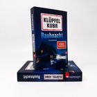 Buchcover mit Text: „KLÜPFEL KOBR“, „Rauhnacht“, „Kriminalroman“, „SPIEGEL Bestseller“. Dunkles Haus in verschneiter Landschaft.