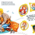 Ein Kind wird von Eltern und einem Hund umgeben. Text: "Mama hat gut zugehört...". Kleine Illustrationen zeigen verschiedene Szenen.