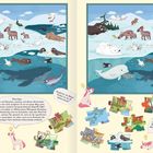 Elterntipp: Wortschatz fördern. Vergleiche die Bilder! Finde 10 Unterschiede? Schau genau! Passendes Puzzleteil finden!