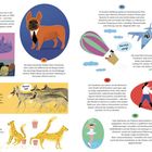 "180: Ein weibliches Nashorn namens Cacareco war in São Paulo so beliebt, dass es 1959 zum Stadthaupt gewählt wurde."

Illustrationen: Nashorn mit Schleife, Bulldogge mit Brille, Wildhunde niesen, Leoparden mit Popcorn, Flugzeuge und Ballon mit Tieren.