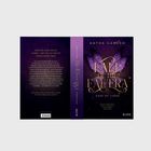 Buchtitel: "Fall of the Fae Era - Gaze of Iladri" von Katha Gansch. Untertitel: "Eine Fee darf nicht lieben - erst recht nicht einen Menschen." Cover zeigt lila Schmetterlingsflügel.