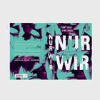 Buchtitel "NUR WIR", Autorin Annika Scheffel. Text erläutert eine abenteuerliche Woche auf einer Insel.
