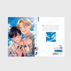 Text: "Ein zweiter Frühling für uns." Darunter zwei freundlich lächelnde Personen im Manga-Stil, umgeben von blauem Himmel.